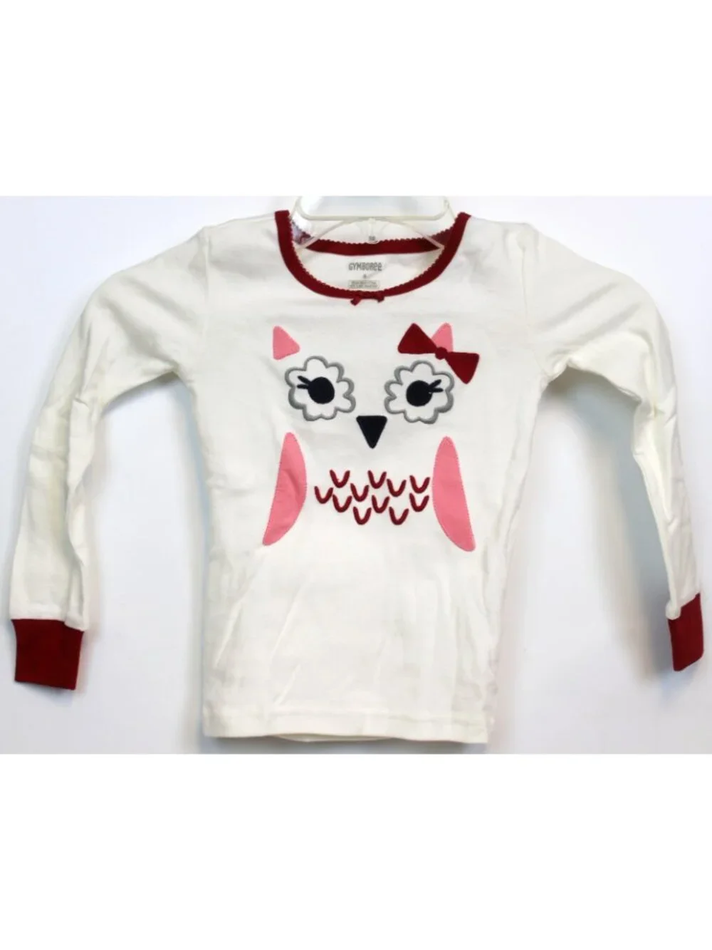 2014 Gymboree Holiday Family Sleepwear PJs Red Owl 2pc Girls sz 5 Fall Gymmies